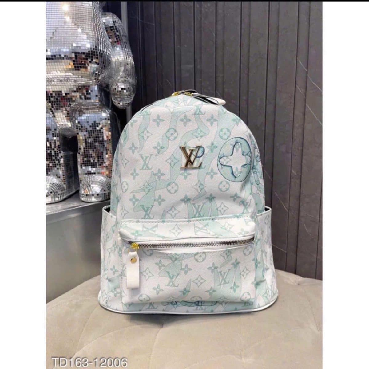 Ba Lô Louis Vuitton Monogram Trắng Xanh – Thiết Kế Thời Trang Sang Trọng Unisex Cao Cấp - Ảnh 1