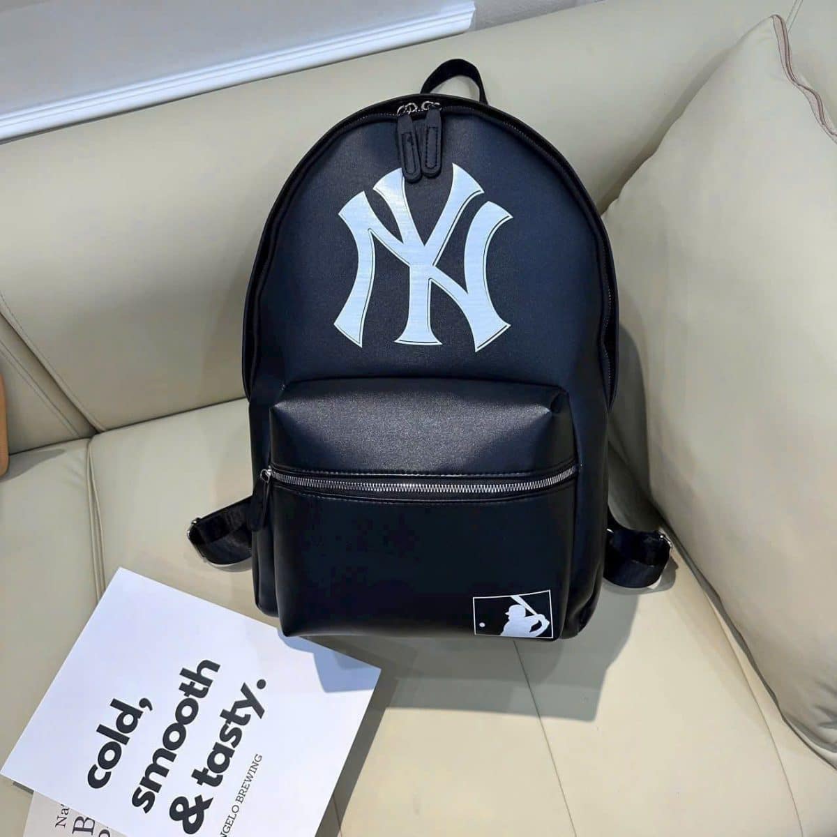 Ba Lô MLB New York Yankees Da Cao Cấp – Phong Cách Thể Thao Thời Trang Unisex - Ảnh 1