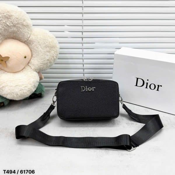 Túi Đeo Chéo Nam Dior Mini Da Sần Cao Cấp Sang Trọng