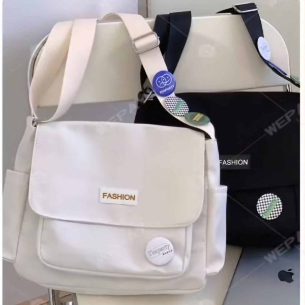Túi Đeo Chéo Vải Canvas Thời Trang Nữ Unisex – Phong Cách Hàn Quốc