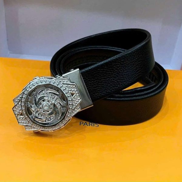 Thắt Lưng Nam Cao Cấp Mặt Hoa Văn Kim Cương Sang Trọng