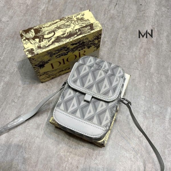 Túi Đeo Chéo Mini Họa Tiết Xám Sang Trọng – Kiểu Dáng Đa Năng