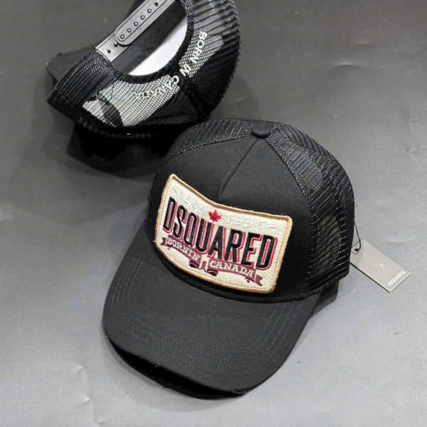 Mũ lưỡi trai DSQUARED2 Born in Canada Logo Patch – Màu đen