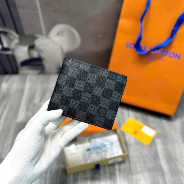 Ví nam Louis Vuitton Damier Graphite da cao cấp màu đen