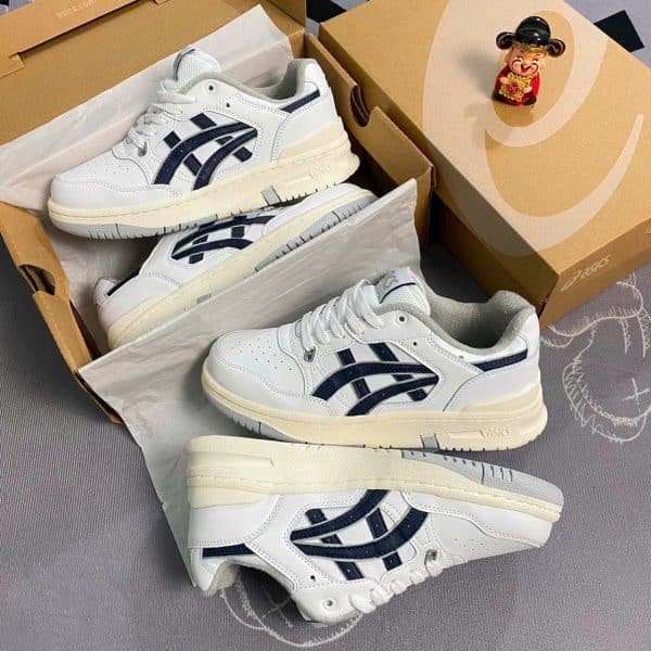 Giày Sneaker ASICS Japan S White Navy Chính Hãng – Cổ Thấp